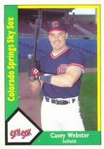 1990 CMC Colorado Springs Sky Sox #21 Casey Webster