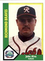 1990 CMC Richmond Braves #23 John Alva