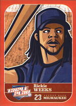 2012 Panini Triple Play Stickers #27 Rickie Weeks