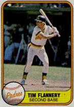 1981 Fleer Base Set #493 Tim Flannery