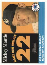 2007 Topps Heritage 1958 Home Run Champion #MHRC22 Mickey Mantle