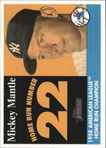 2007 Topps Heritage 1958 Home Run Champion #MMHRC22 Mickey Mantle