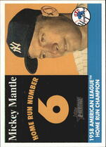 2007 Topps Heritage 1958 Home Run Champion #MHRC6 Mickey Mantle