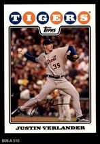 2008 Topps Base Set Series 2 #510 Justin Verlander