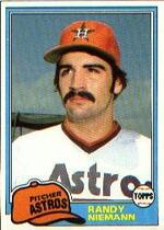 1981 Topps Base Set #148 Randy Niemann