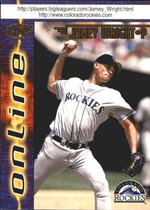 1998 Pacific Online Web Cards (Gold Lettering) #261 Jamey Wright