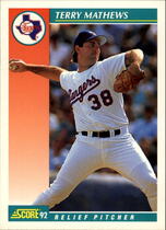 1992 Score Base Set #737 Terry Mathews