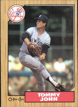 1987 O-Pee-Chee OPC Base Set #236 Tommy John