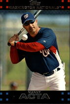 2007 Topps Red Letters Series 2 #607 Manny Acta