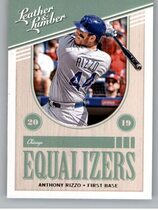 2019 Panini Leather & Lumber Equalizers #EQ-15 Anthony Rizzo