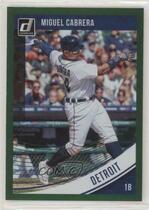 2018 Donruss Holo Green #156 Miguel Cabrera