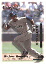 2001 Fleer Triple Crown #185 Rickey Henderson