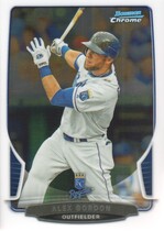 2013 Bowman Chrome #40 Alex Gordon