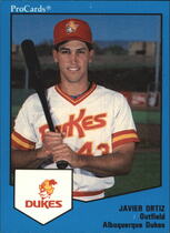1989 ProCards Albuquerque Dukes #84 Javier Ortiz