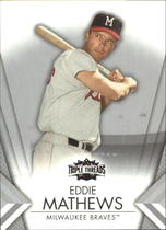 2012 Topps Triple Threads #57 Eddie Mathews