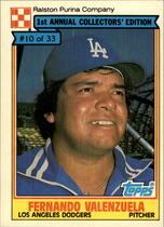 1984 Ralston Purina #10 Fernando Valenzuela