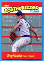 1989 Fleer For The Record #5 Greg Maddux