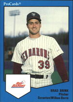 1989 ProCards Scranton/Wilkes-Barre Red Barons #721 Brad Brink