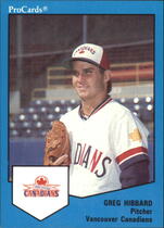 1989 ProCards Vancouver Canadians #584 Greg Hibbard
