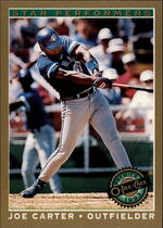 1993 O-Pee-Chee OPC Premier Star Performers (Gold Border Front) #13 Joe Carter