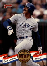 1993 Donruss MVPs #MVP-21 Juan Gonzalez