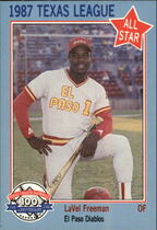 1987 Texas League All Stars Feder #25 LaVel Freeman