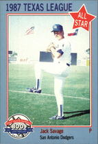 1987 Texas League All Stars Feder #34 Jack Savage