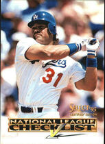 1995 Pinnacle Select Certified Checklist #5 Mike Piazza