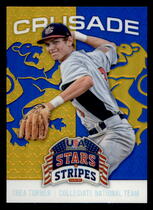 2015 Panini USA Stars and Stripes Crusade Blue #93 Trea Turner
