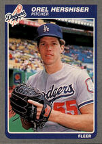 1985 Fleer Base Set #371 Orel Hershiser