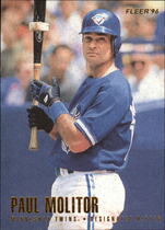 1996 Fleer Base Set #169 Paul Molitor
