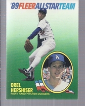 1989 Fleer All Stars #7 Orel Hershiser
