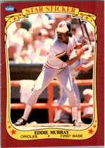 1986 Fleer Star Stickers #81 Eddie Murray