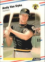 1988 Fleer Glossy #341 Andy Van Slyke