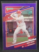 2021 Donruss Holo Purple #170 Mike Trout