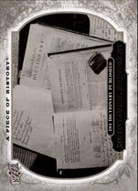2008 Upper Deck A Piece of History #189 1St Dictionary Publ