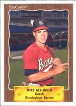 1990 ProCards Birmingham Barons #1400 Mike Gellinger