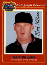 1991 Sunflower Seeds #24 Matt Williams