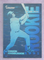 1992 MJB Holographics Knoblauch #1 Chuck Knoblauch