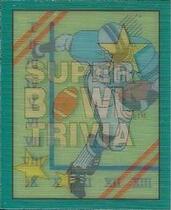 1990 Score Super Bowl Trivia #5 Super Bowl Trivia