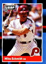 1988 Leaf Base Set #124 Mike Schmidt