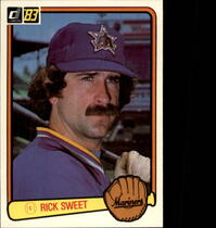 1983 Donruss Base Set #352 Rick Sweet