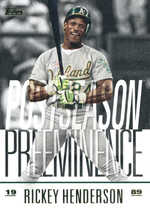 2018 Topps Update Postseason Preeminence #PO-20 Rickey Henderson