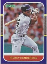 2021 Donruss Holo Purple #247 Rickey Henderson
