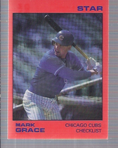 1988 Star Grace Orange #1 Mark Grace