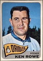 1965 Topps Base Set #518 Ken Rowe