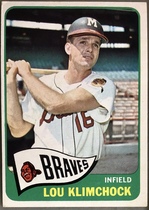 1965 Topps Base Set #542 Lou Klimchock