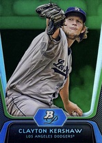 2012 Bowman Platinum Emerald #55 Clayton Kershaw