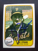 1981 Fleer Base Set #458 Joe Strain