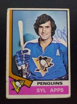 1974 O-Pee-Chee OPC NHL #13 Syl Apps